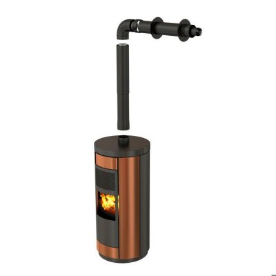 TEN Kit fa&ccedil;ade Bio  80/130 d&eacute;part dessus pour po&ecirc;les &agrave; pellet