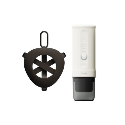 OUTIN Kit  Nano Machine Expresso + Support Portable Blanc Perle