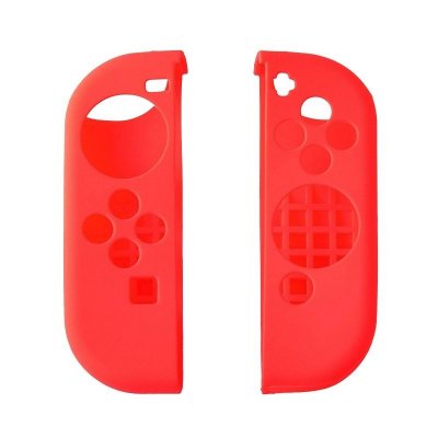 NO NAME Kit protection silicone rouge pour Joy Con Nintendo Switch