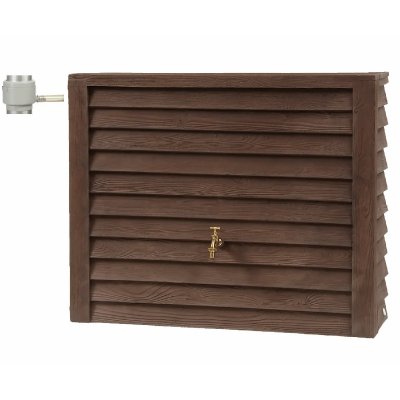 GARANTIA Kit r&eacute;servoir mural woody 350L bois fonc&eacute; 