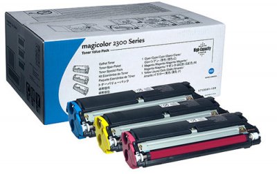 KONICA MINOLTA Kit Toner  2300 Cyan/Magenta/Jaune
