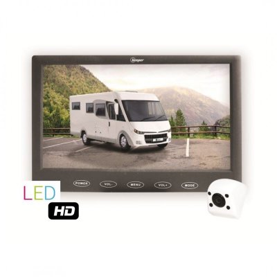 BEEPER Kit vid&eacute;o recul avec micro-cam&eacute;ra blanche & &eacute;cran LED 7'' RW109CC