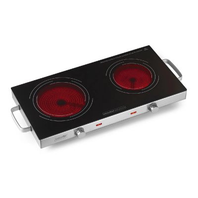KITCHEN CHEF  - R&eacute;chaud vitroceramique 2 feux 2800w - kcppv2800 