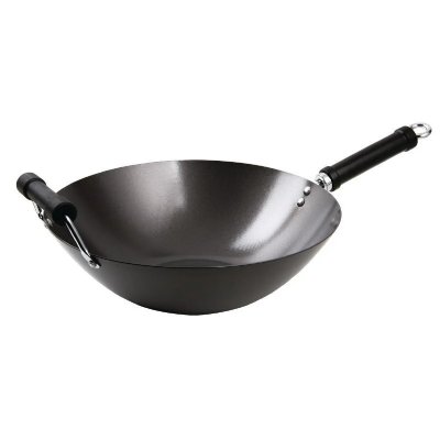 KITCHEN CRAFT  pure oriental wok anti-adh&eacute;sif acier carbone 35,5 cm