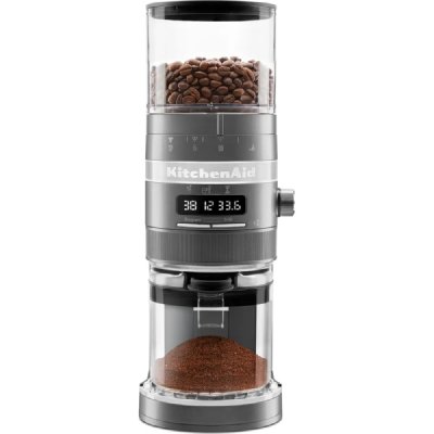 KITCHENAID  - moulin &agrave; caf&eacute; 340g 240w gris &eacute;tain 5kcg8433ems - artisan