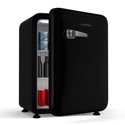 Klarstein audrey evo mini-r&eacute;frig&eacute;rateur 68 l design r&eacute;tro frigo silencieux compact 3 couleurs noir