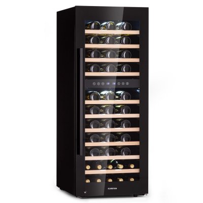 KLARSTEIN  barossa 73 duo Cave &agrave; vin de service 2 zones 192L 73 bouteilles &eacute;cran tactile Noire 