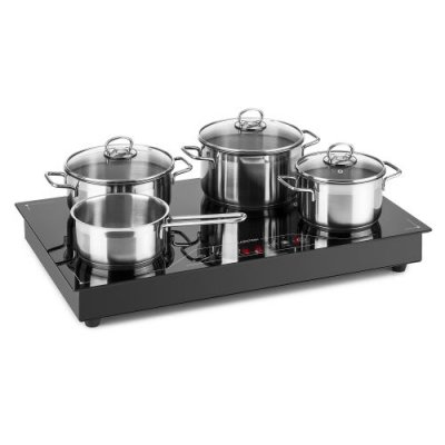 KLARSTEIN  deejay plaque &agrave; induction sans zone en vitroc&eacute;ramique - commande tactile - 3500w - noir