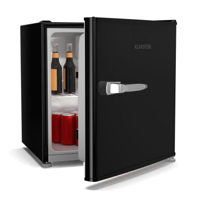 KLARSTEIN  irene mini r&eacute;frig&eacute;rateur r&eacute;tro 46 l minibar silencieux frigo 37 db cee d 0-10&deg;c noir 