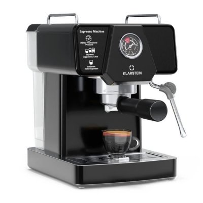 KLARSTEIN  libeica machine &agrave; expresso 1350w 19 bars tactile affichage temp&eacute;rature et pression noir