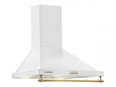 KLARSTEIN  Montblanc 60 Hotte aspirante design r&eacute;tro 610 m&sup3;/h 165 w led avec rambarde Blanc 