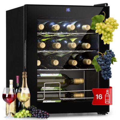 KLARSTEIN  shiraz 16 uno cave &agrave; vin de service 42l 16 bt. Panneau de contr&ocirc;le tactile 5-18&deg; c noir 