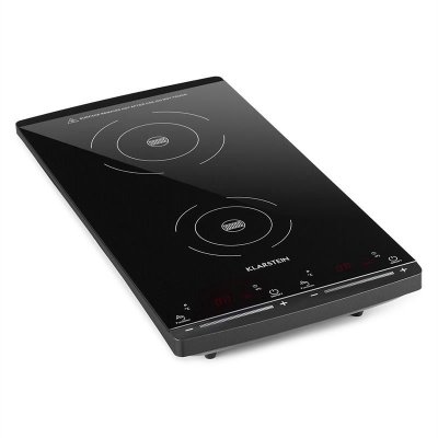 KLARSTEIN  VariCook Domino Plaque &agrave; induction 2 plaques 3100 W Verre-c&eacute;ramique Noir 2900 W