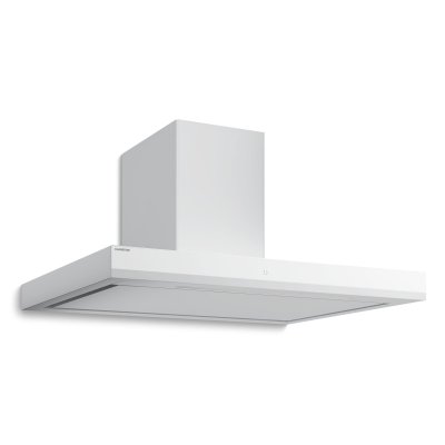 Klarstein velaire hotte aspirante &eacute;l&eacute;gante minimaliste puissante cee a++ 595 m&sup3;h 90 cm blanc