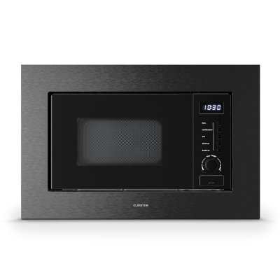 KLARSTEIN  verosteel four micro-ondes encastrable 60 cm avec gril 800 w micro-ondes 700 w noir