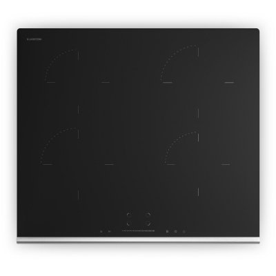 KLARSTEIN  verosteel plaque de cuisson &agrave; induction minimaliste puissante 4 zones 7400 w 60 cm noir