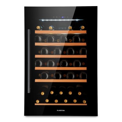 KLARSTEIN  vinsider 52 built-in uno cave &agrave; vin encastrable 52 bouteilles 137l acier inox noir 