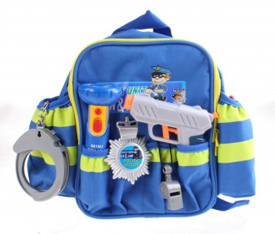 KLEIN  sac &agrave; dos de police 7 pi&egrave;ces bleu
