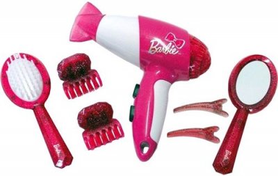 KLEIN  set de coiffure avec s&egrave;che-cheveux et accessoires 7 pi&egrave;ces rose