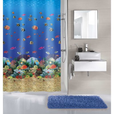 KLEINE WOLKE  Rideau de douche Malediven 180x200 cm Multicolore