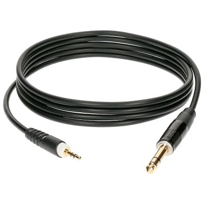 KLOTZ  c&acirc;ble adaptateur jack 6,35mm / mini-jack 3.5mm 1.5m.