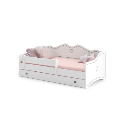 1001JOUETS KOBI Lit Enfant Lola + tiroir de Rangement 160x80cm cm - avec Matelas