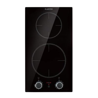KLARSTEIN Kochheld Double plaque de cuisson &agrave; induction encastrable , 2900W , verre noir