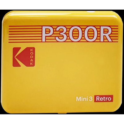 KODAK  Mini 3 Retro 4PASS Imprimante Photo Portable (7,6x7,6cm) - Jaune