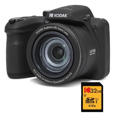 KODAK  Pack Bridge Num&eacute;rique Pixpro Astro Zoom AZ405 + Carte SDHC  Ultra Hig