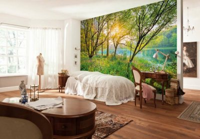 KOMAR  - Photo murale de Spring Lake - Taille: 368 x 254 cm - vert