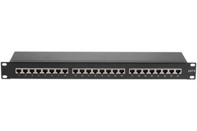 CONECTICPLUS KOMELEC Panneau de brassage ethernet rj45 24 ports 19' 1u cat6 blind&eacute;