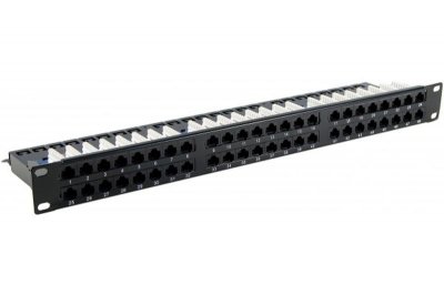 CONECTICPLUS KOMELEC Panneau de brassage ethernet rj45 48 ports 19' 1u cat6 non blind&eacute;