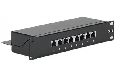 CONECTICPLUS KOMELEC Panneau de brassage ethernet rj45 8 ports 10 pouces 1u cat6 &agrave; poser 