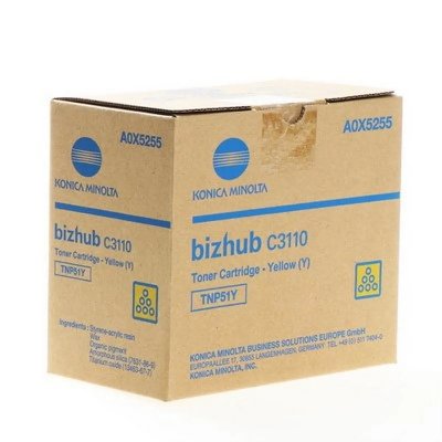 KONICA MINOLTA  TNP51Y Toner Jaune A0X5255 (TNP51Y)