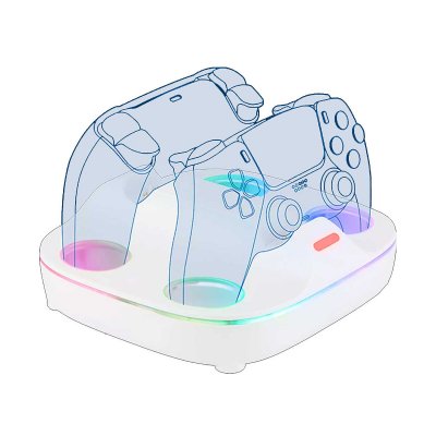 KONIX  Station de Charge RGB pour manettes DualSense