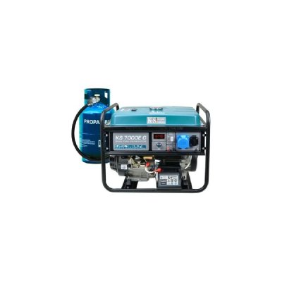 KONNER & SOHNEN Konner & Sohnen Groupe &eacute;lectrog&egrave;ne 5500W d&eacute;ma &eacute;lec Essence/Gaz KS7000E-G