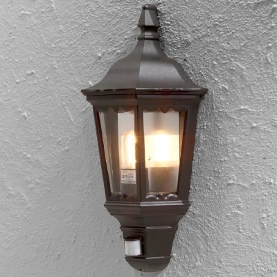KONSTSMIDE  applique murale &agrave; capteur firenze noir mat 434054