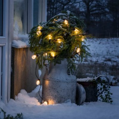 KONSTSMIDE CHRISTMAS KONSTSMIDE Guirlande lumineuse avec 20 ampoules ovales transparentes