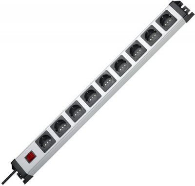 PAS DE MARQUE Kopp 227020018 Powerversal Multiprise 9 prises type F avec interrupteur &eacute;clair&eacute; IP 20