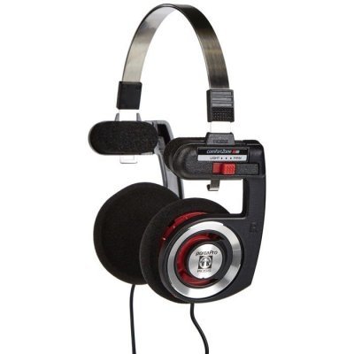Koss 164225 Casque Arceau St&eacute;r&eacute;o Ouvert C&acirc;ble 1,2 m jack 3,5 mm Noir/Rouge