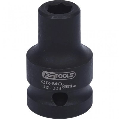 KS TOOLS  1/2"" douilles &agrave; chocs 6 pans, courtes, 9mm