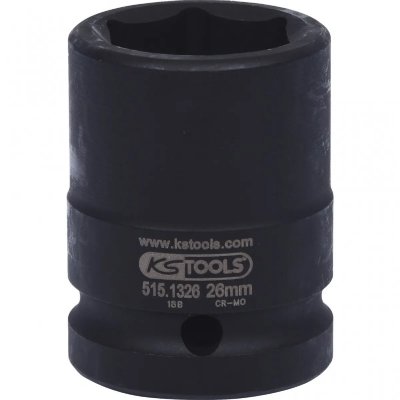 KS TOOLS  3/4"" douilles &agrave; chocs 6 pans, courtes, 26mm