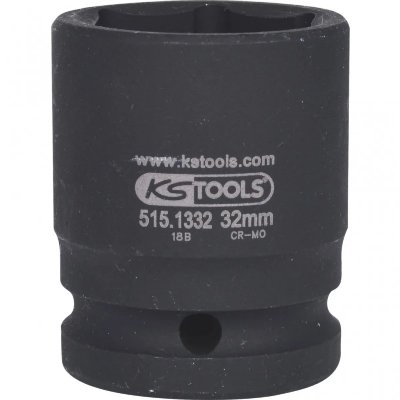 KS TOOLS  3/4"" douilles &agrave; chocs 6 pans, courtes, 32mm