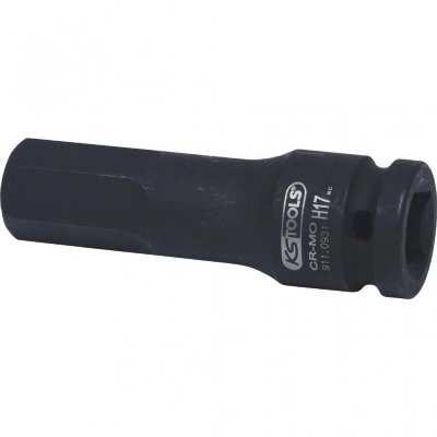KS TOOLS  911.0931 Douille M&acirc;le &agrave; Chocs 6 Pans 1/2'', L.75 mm - 17 mm