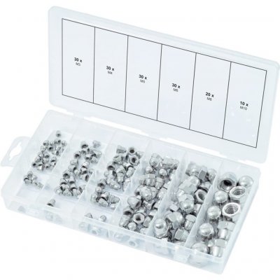 KS TOOLS  Assortiment d'&eacute;crous borgnes en inox, 150 pcs - 970.0460