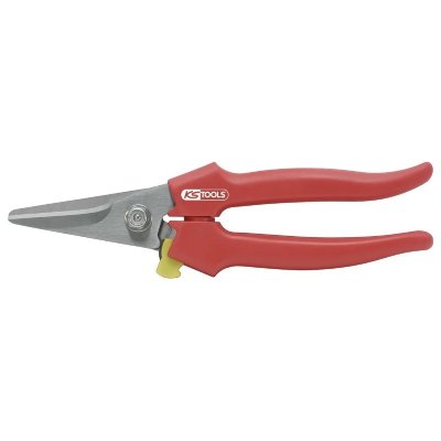 KS TOOLS  Ciseau Droit Mod&egrave;le Court - L.190 mm