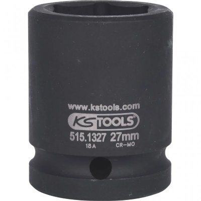 KS TOOLS  - Douilles &agrave; chocs 3/4'' 6 pans, courtes 27 mm