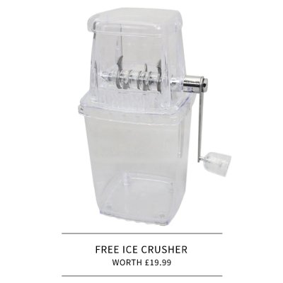 MONSTERSHOP Kukoo Machine &agrave; Gla&ccedil;ons Professionnelle en Inox avec Broyeur &agrave; glace pil&eacute;e & Pelle &agrave; Gla&ccedil;on