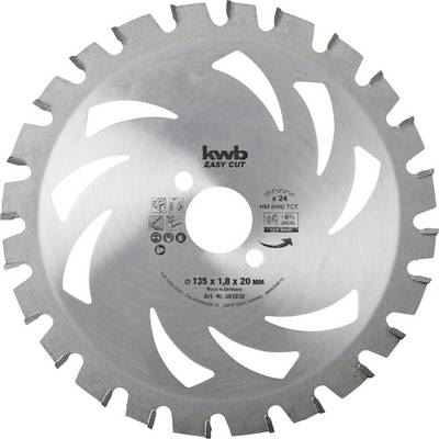 KWB  Scie circulaire &agrave; coupe fine EASY CUT, en carbure, &oslash; 165 x 20 mm - 584738