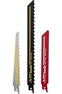 Kwb scie sabre 576003pour bois et m&eacute;tal lot de 3